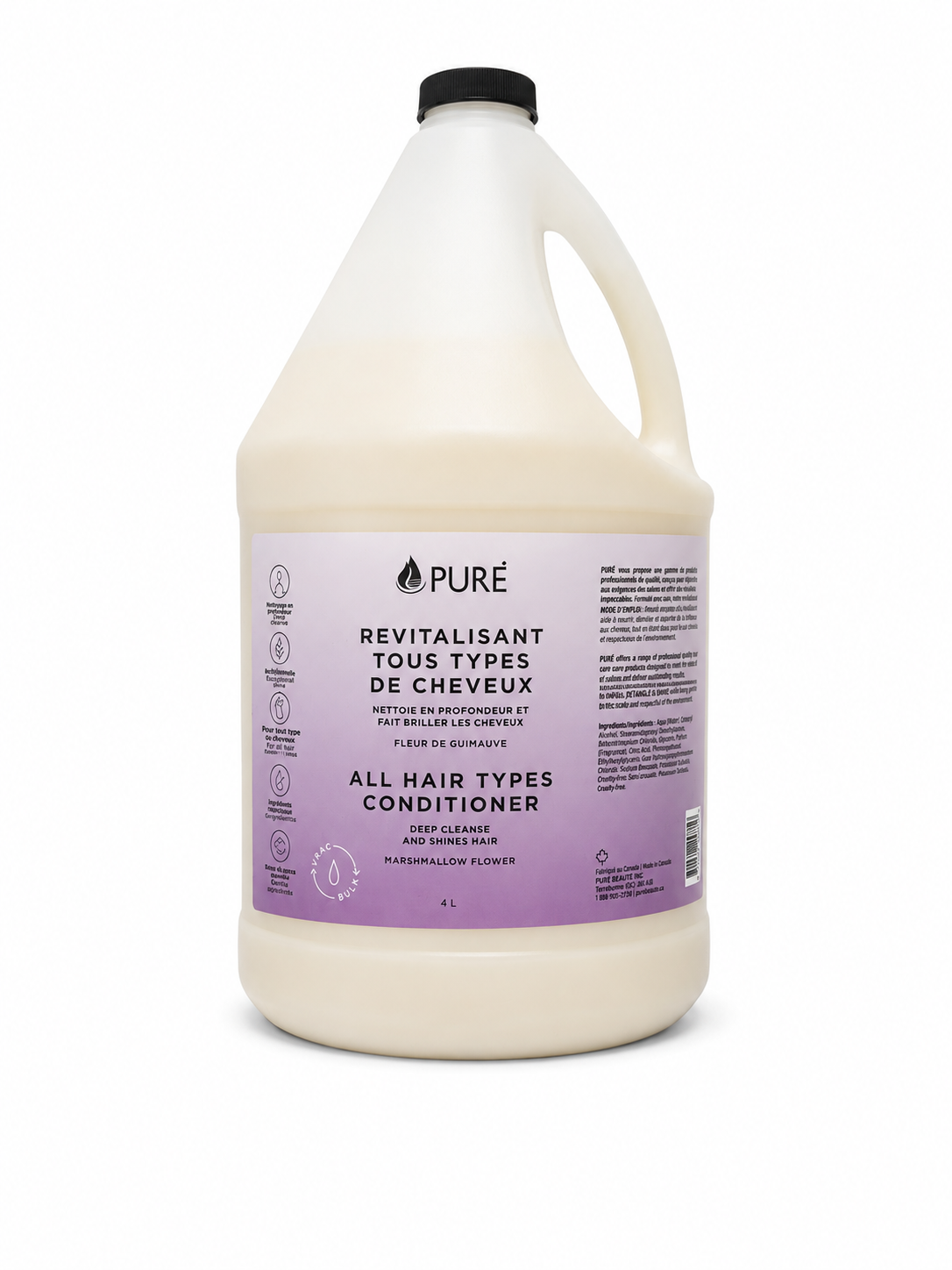 Revitalisant tous les types de cheveux - Fleur de guimauve (2 formats) - Pure