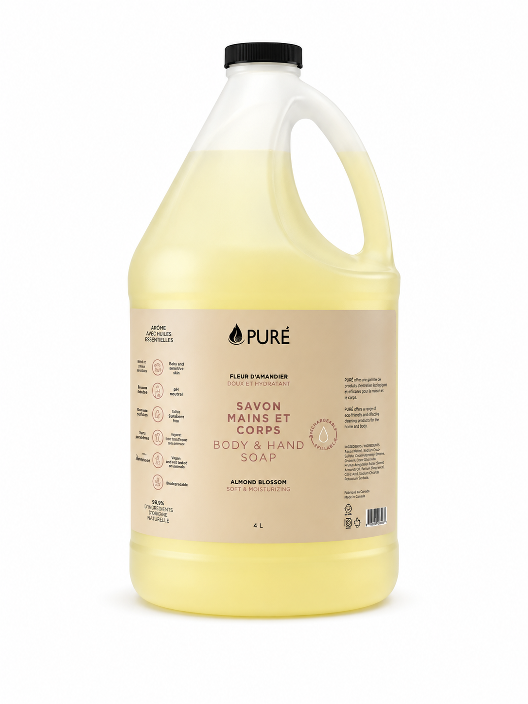 Savon mains et corps - Fleur d'amandier (3 formats) - Pure