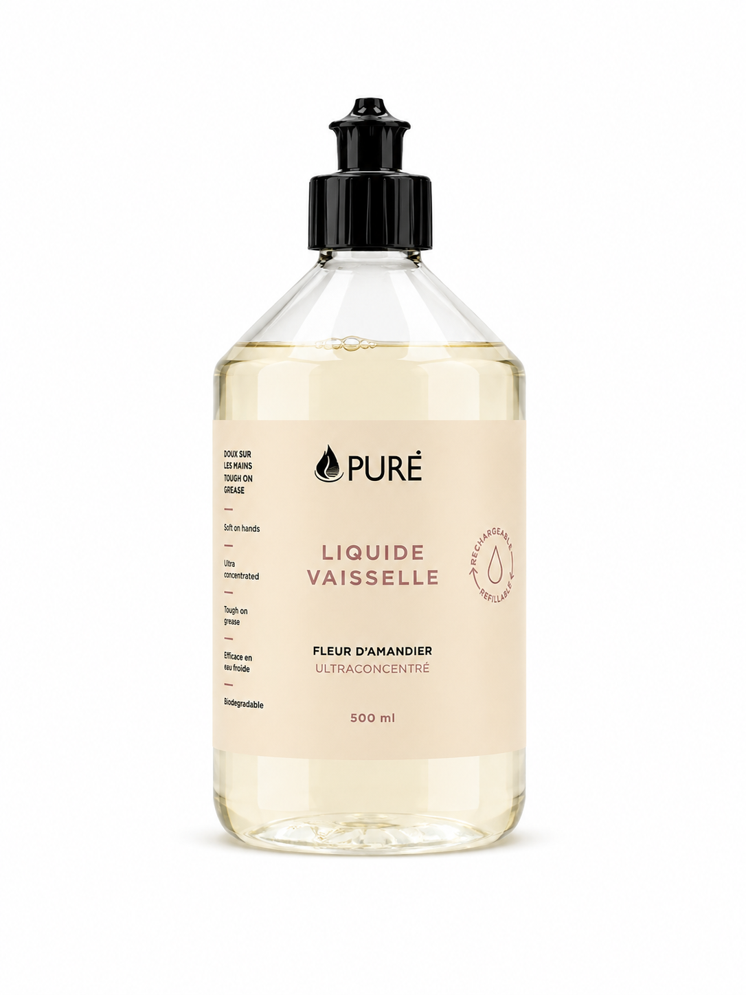 Liquide vaisselle - Fleur d'amandier (2 formats) - Pure