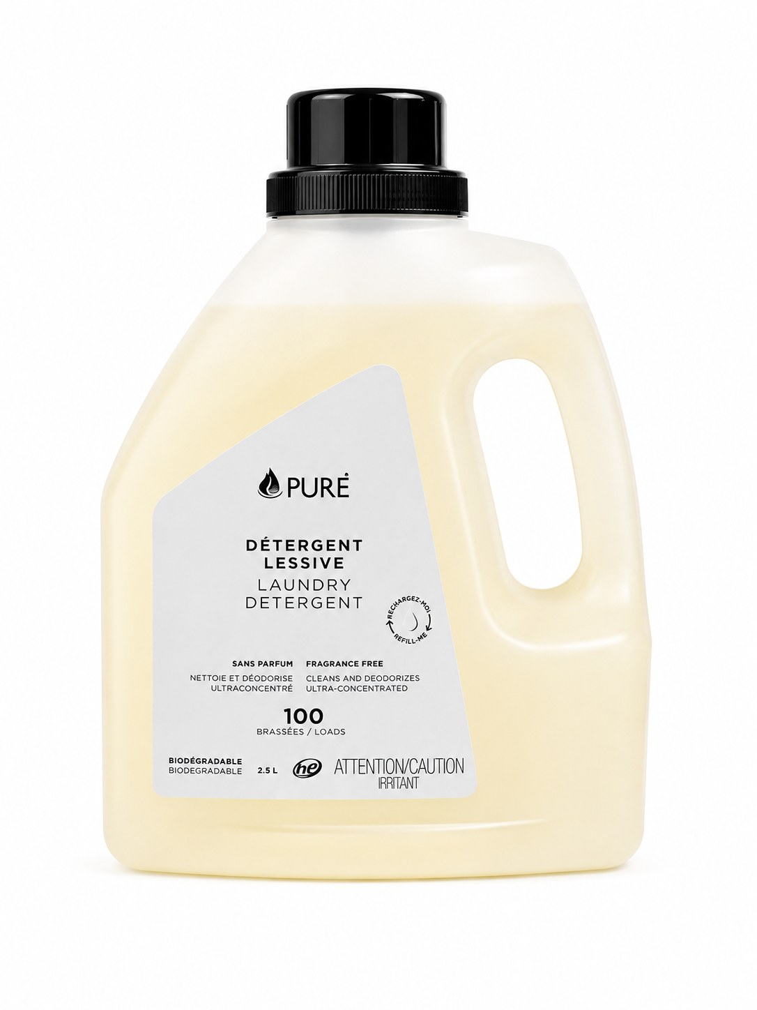Détergent à lessive - 2,5L (5 arômes) - Pure