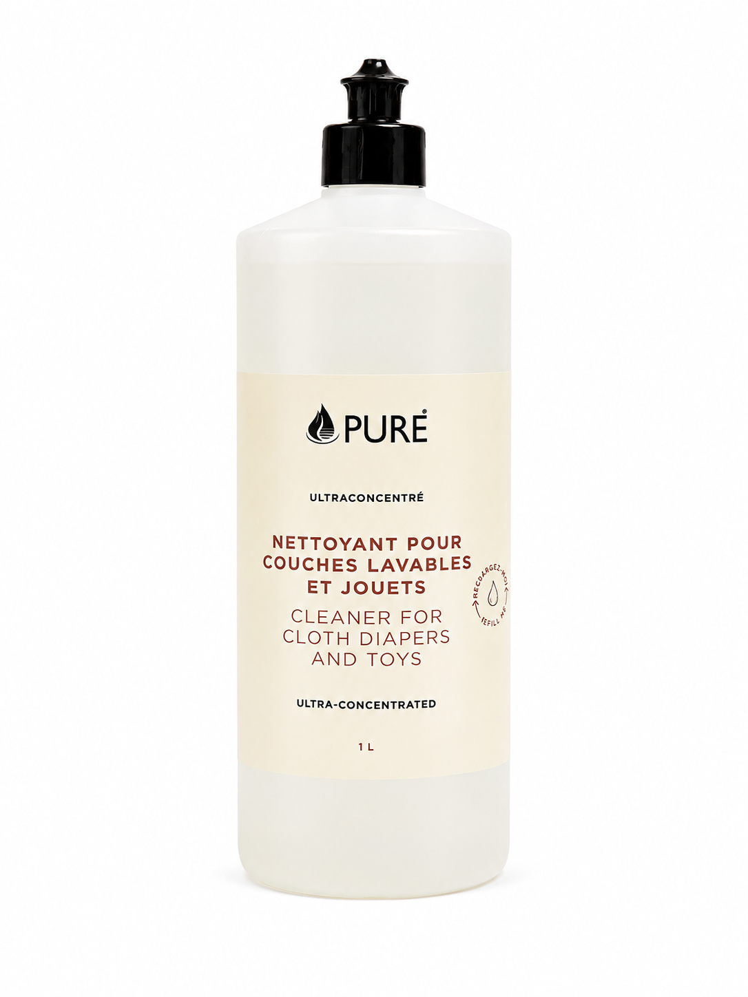 Nettoyant ultraconcentré pour couches lavables et Jouets (1L) - Pure