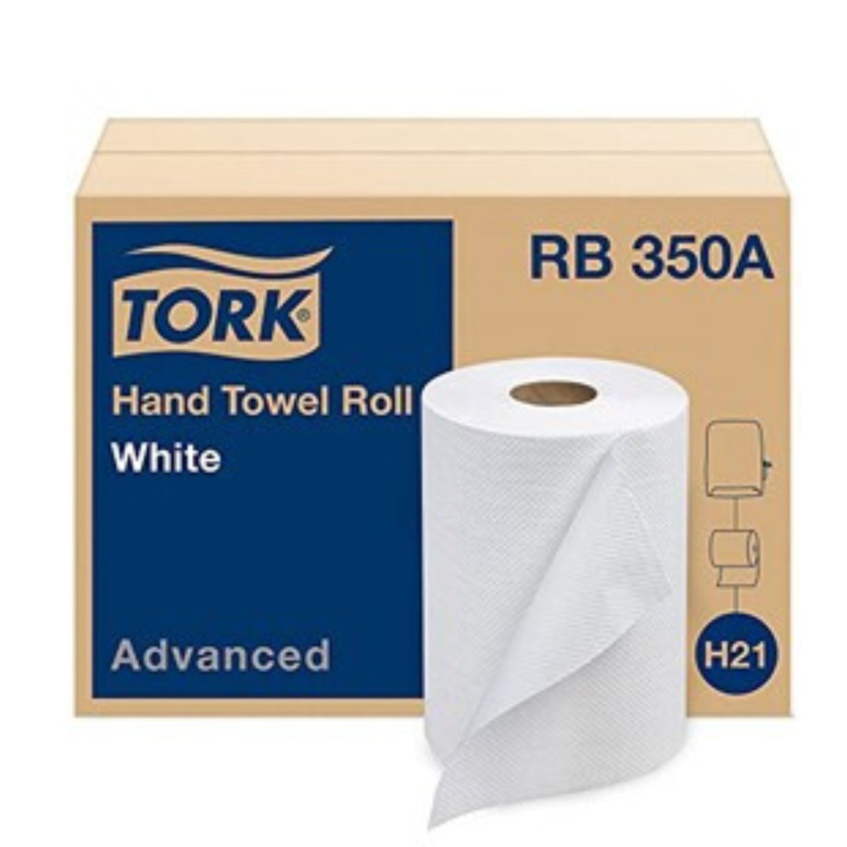 Serviettes à mains en rouleau RB305A Tork - Blanc - H21 - Advanced