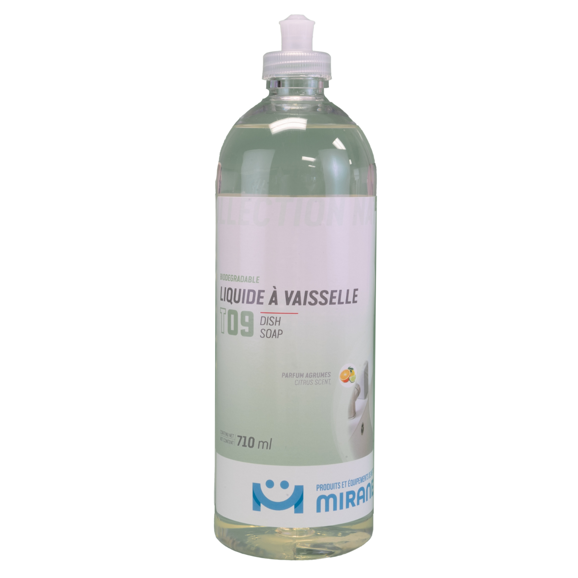liquide vaisselle parfum agrumes biodégradable 710ml t09 miranet