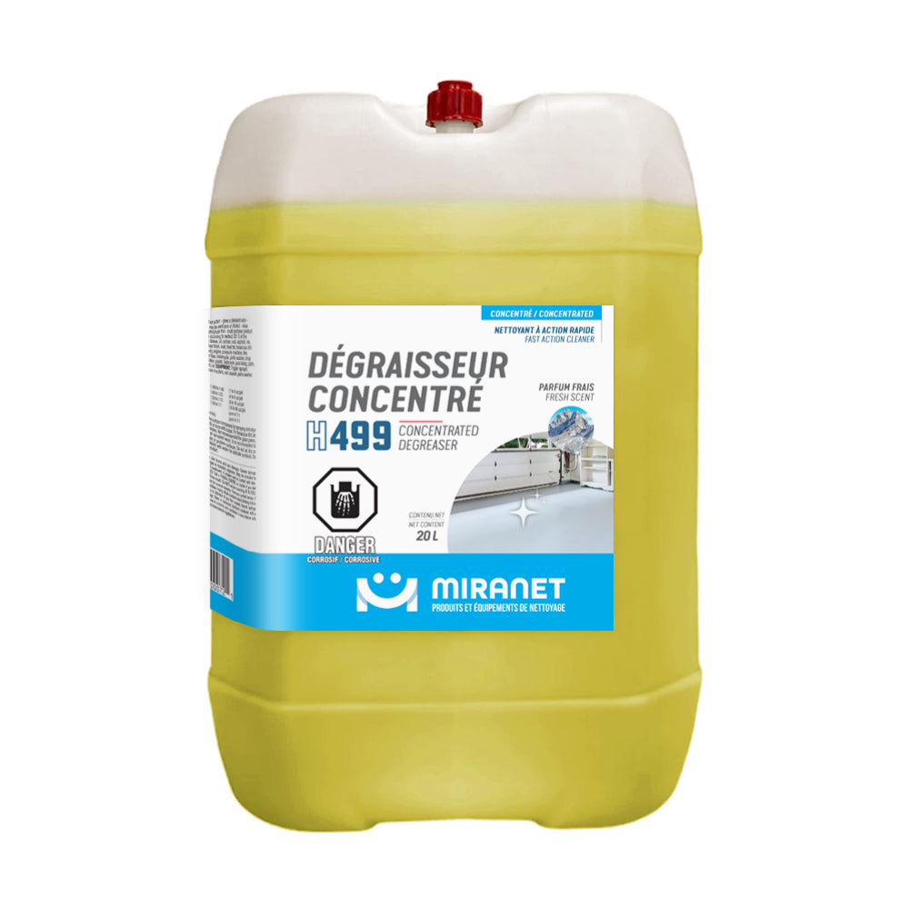 dégraisseur concentré parfum frais 20L action rapide h499 miranet