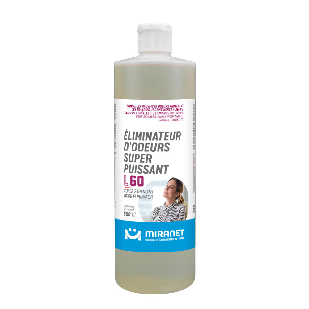 Éliminateur odeurs super-puissant L60 4L concentré urine déchet fumée incontinence
