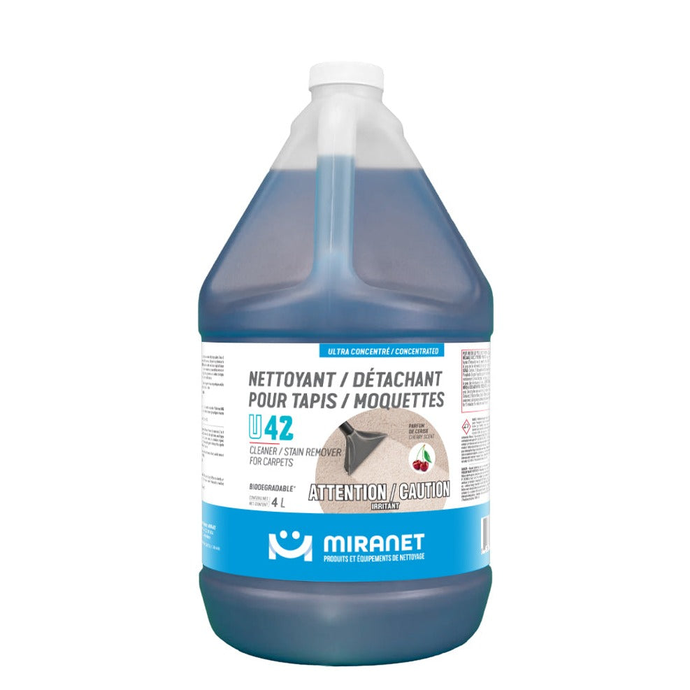 Nettoyant / détachant pour tapis et moquettes biodégradable - U42 - Miranet
