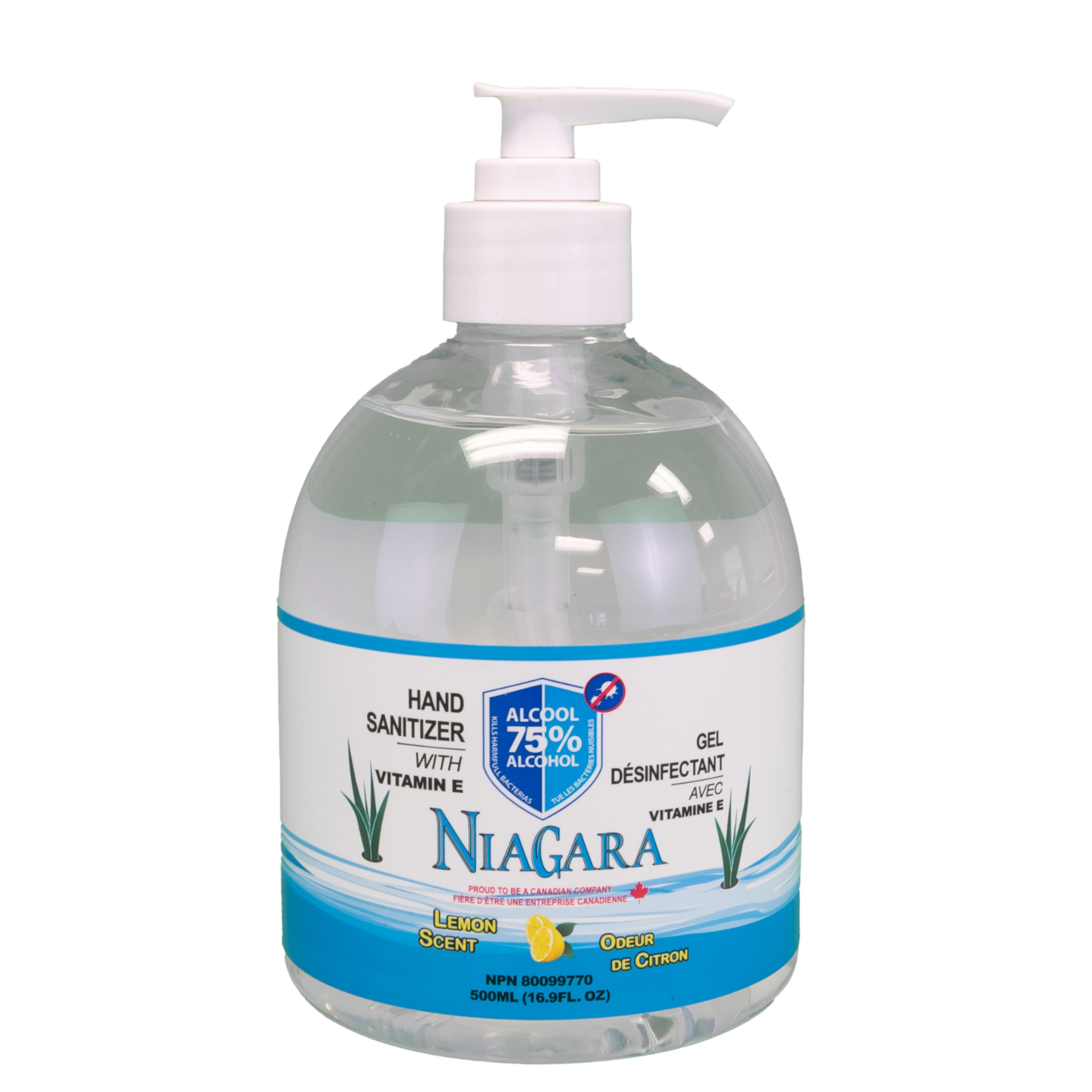 Désinfectant pour les mains au citron (2 formats) – En gel – Niagara