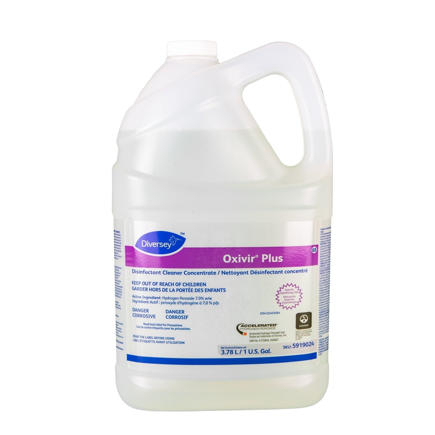 nettoyant désinfectant concentré 3.78L oxivir plus diversey