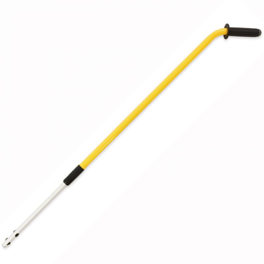 Rubbermaid manche extensible poignée ergonomique jaune 48 à 72po quick-connect