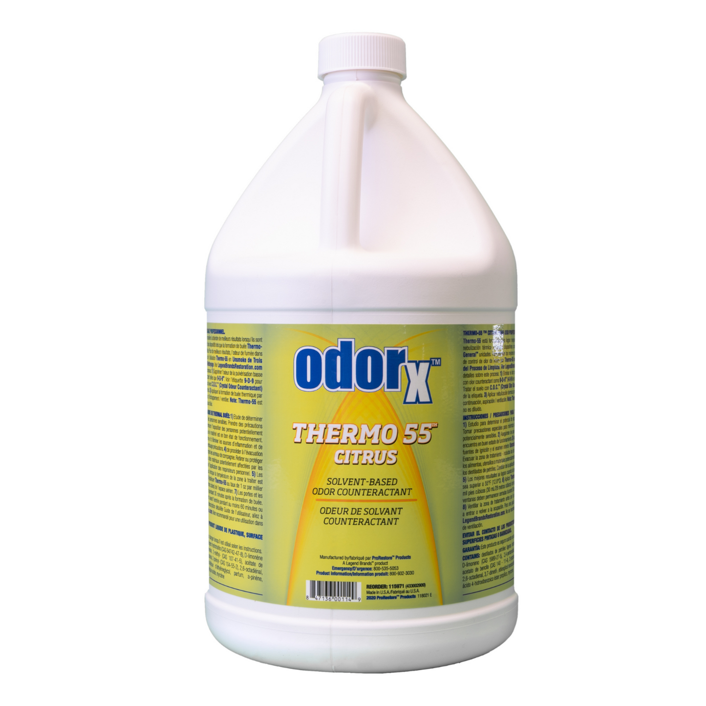 odeur solvant counteractant thermo55 agrume odorx