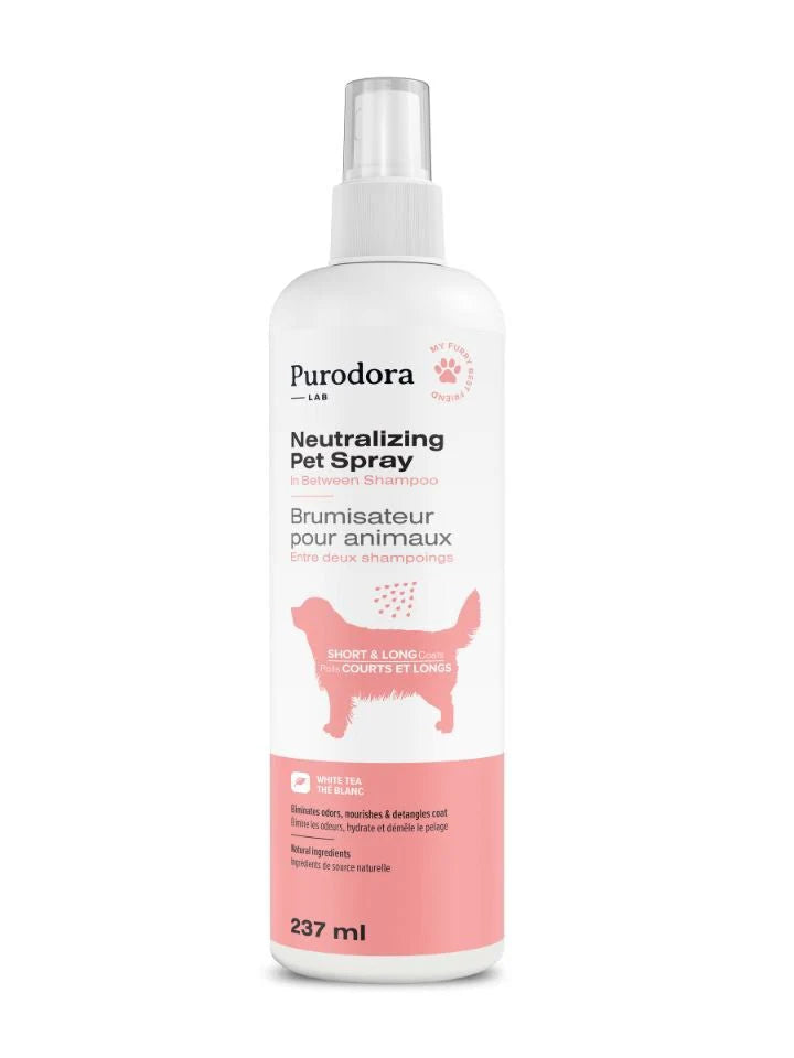 Brumisateur entre deux shampoing animaux poils longs courts 237ml purodora