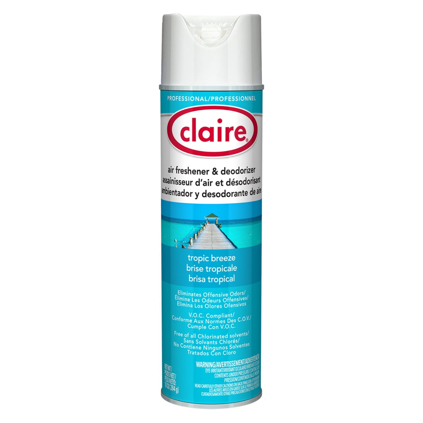 Désodorisant rafraîchisseur air vaporisateur brise tropical claire 284g
