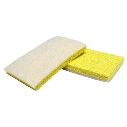 Éponge récurer blanc jaune travaux léger nettoyer surfaces