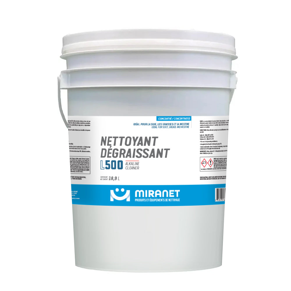 L500 nettoyant dégraissant alcalin 20L dégraisseur compagnie québécoise