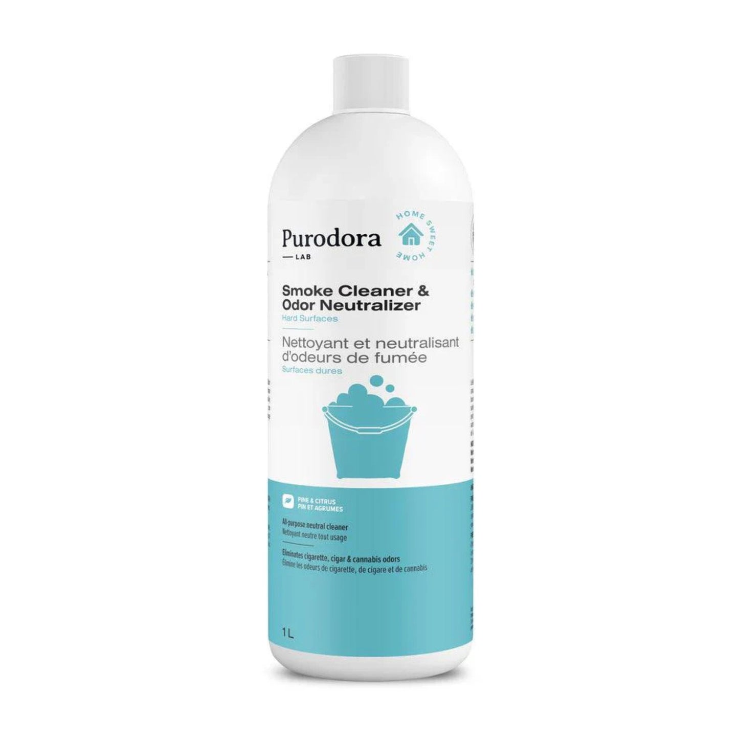 Nettoyant neutralisant odeurs fumée cannabis cigarette surfaces dures 1L