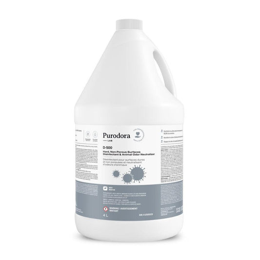 D500 nettoyant désinfectant neutralisant odeurs animaux surfaces dures 4L