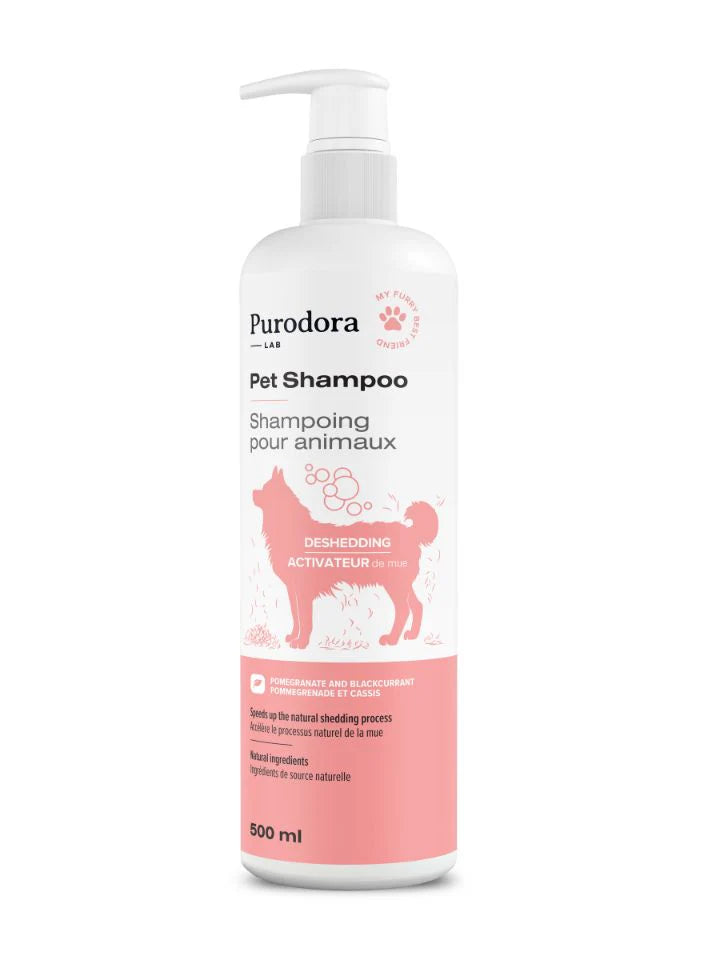 Purodora shampoing animaux activateur mue 500ml compagnie québécoise