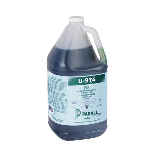 U974 parall nettoyant dégraissant désinfectant restaurants mapaq produit 4L