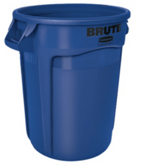 Poubelle série Brute bleu - 32 gallons - Rubbermaid