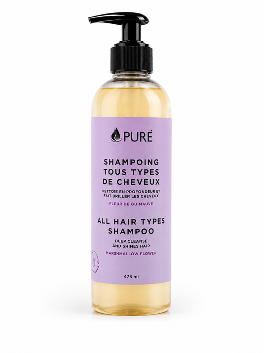 Shampoing tous les types de cheveux - Fleur de guimauve (2 formats) - Pure