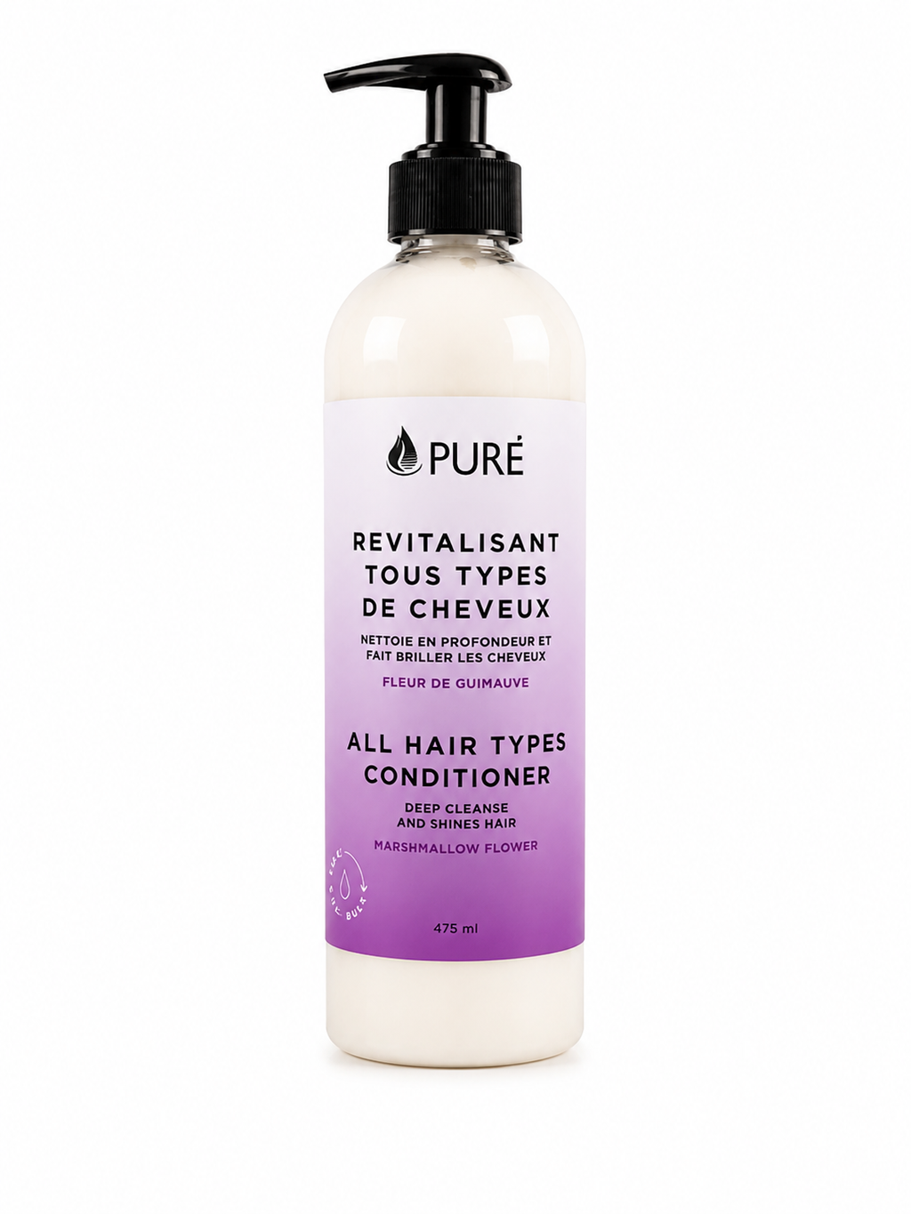 Revitalisant tous les types de cheveux - Fleur de guimauve (2 formats) - Pure
