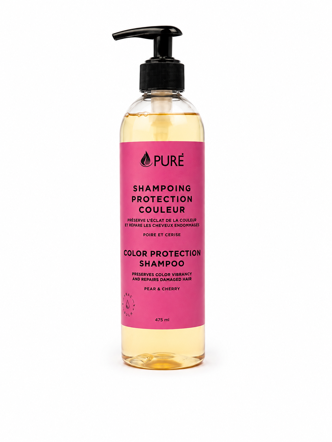 Shampoing protecteur couleur - Poire & cerise (475ml) - Pure