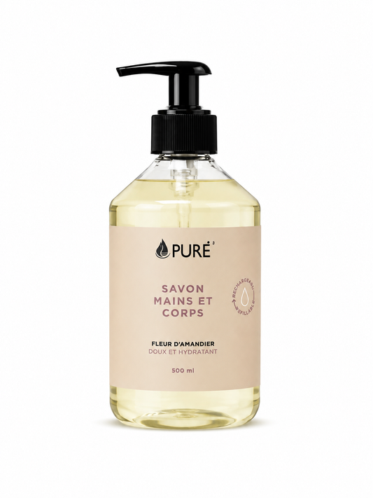 Savon mains et corps - Fleur d'amandier (3 formats) - Pure