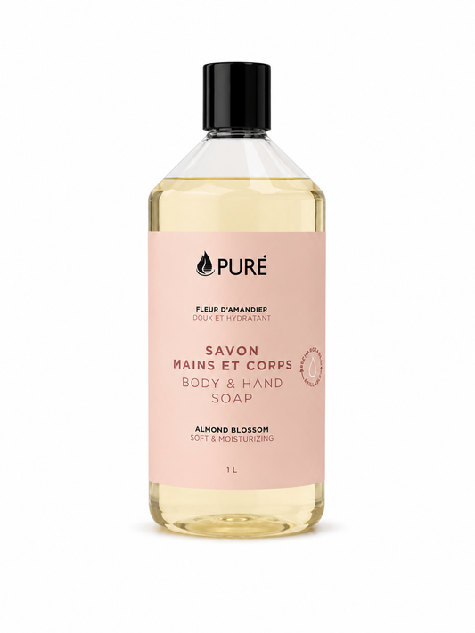 Savon mains et corps - Fleur d'amandier (3 formats) - Pure