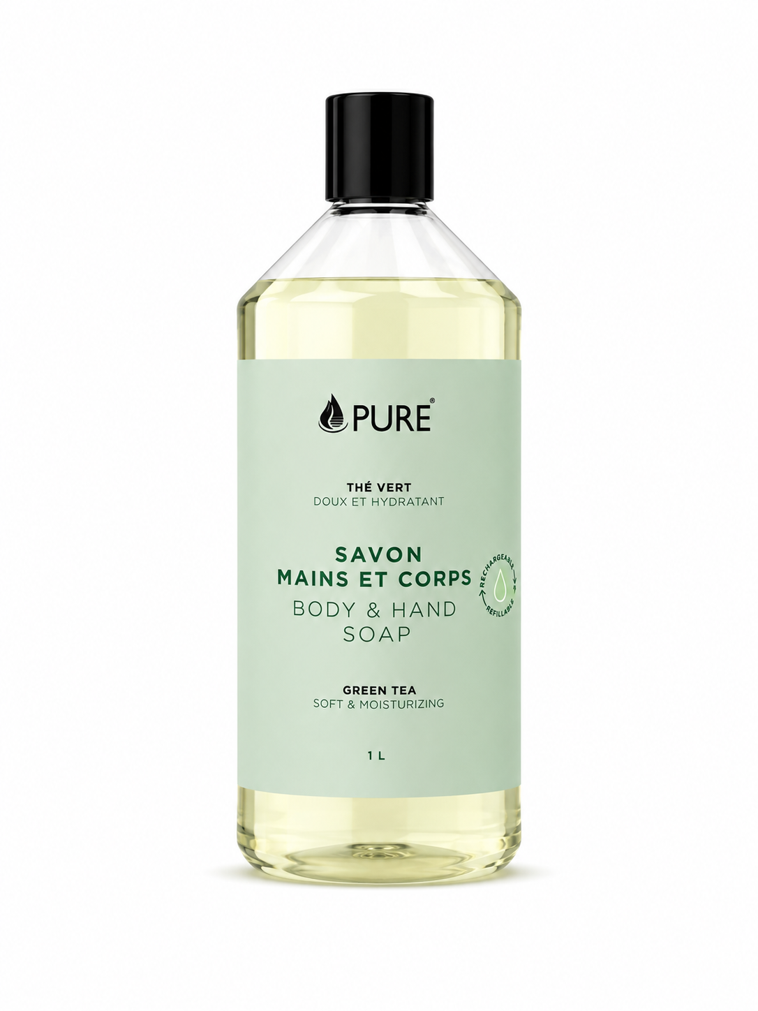 Savon mains et corps - Thé vert (2 formats) - Pure
