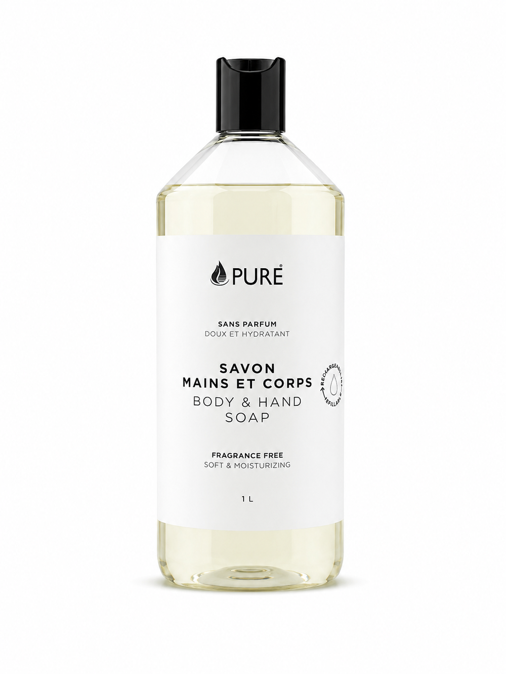 Savon mains et corps - Sans parfum (2 formats) - Pure