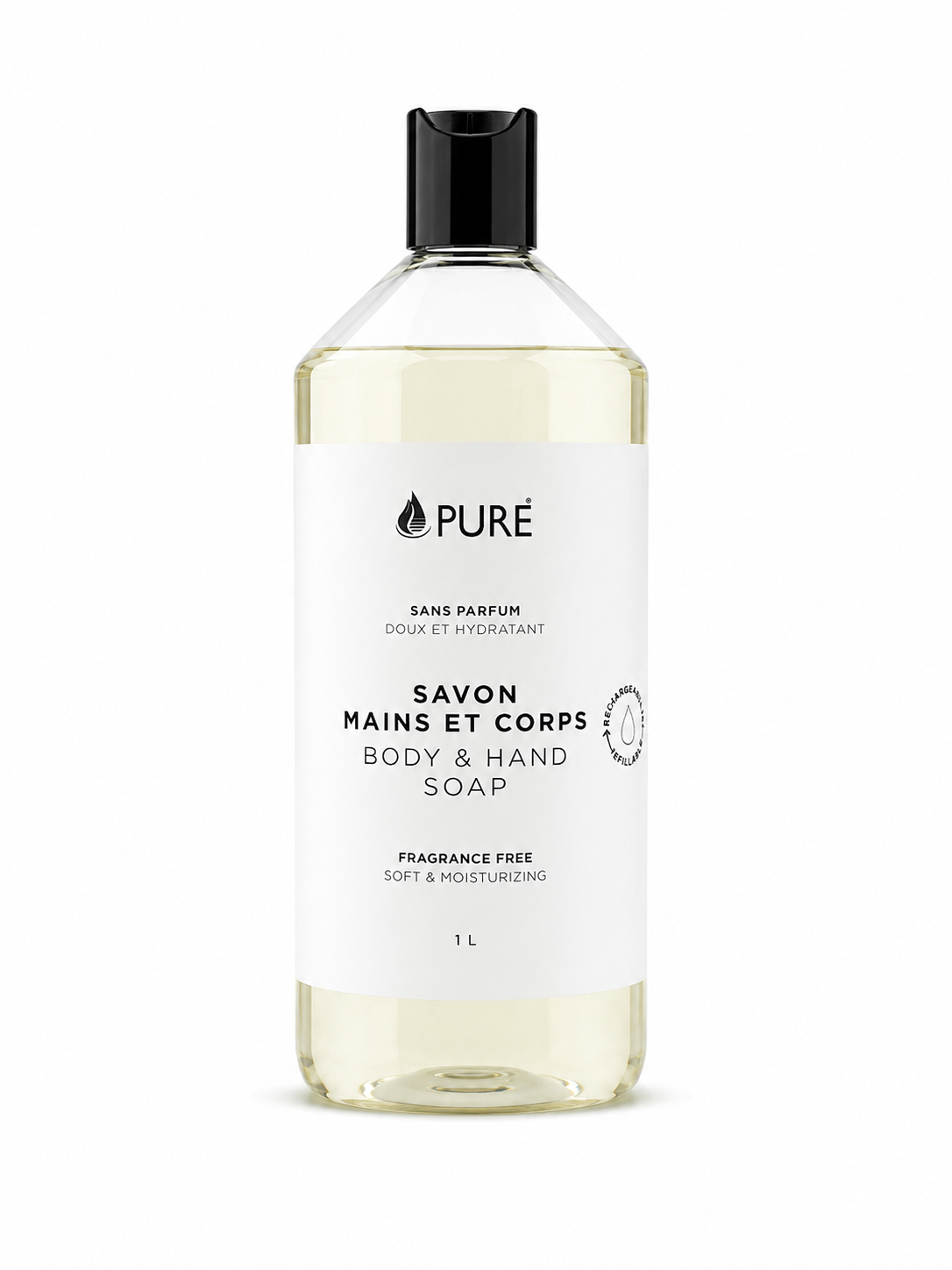 Savon mains et corps - Sans parfum (2 formats) - Pure