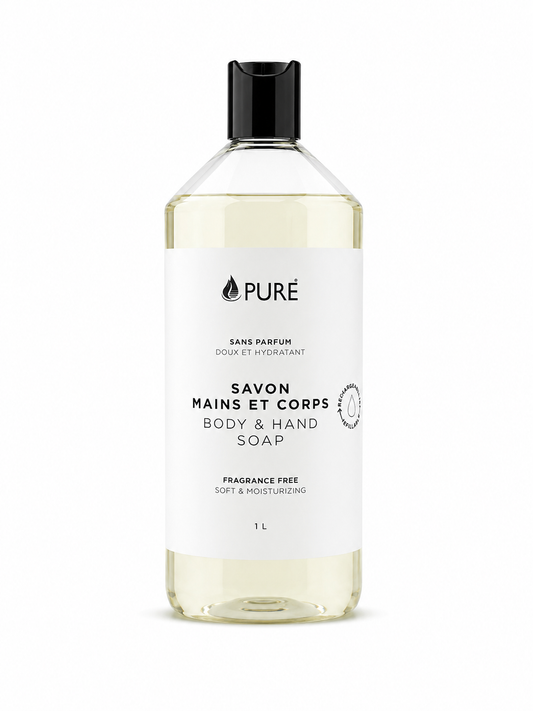 Savon mains et corps - Sans parfum (2 formats) - Pure