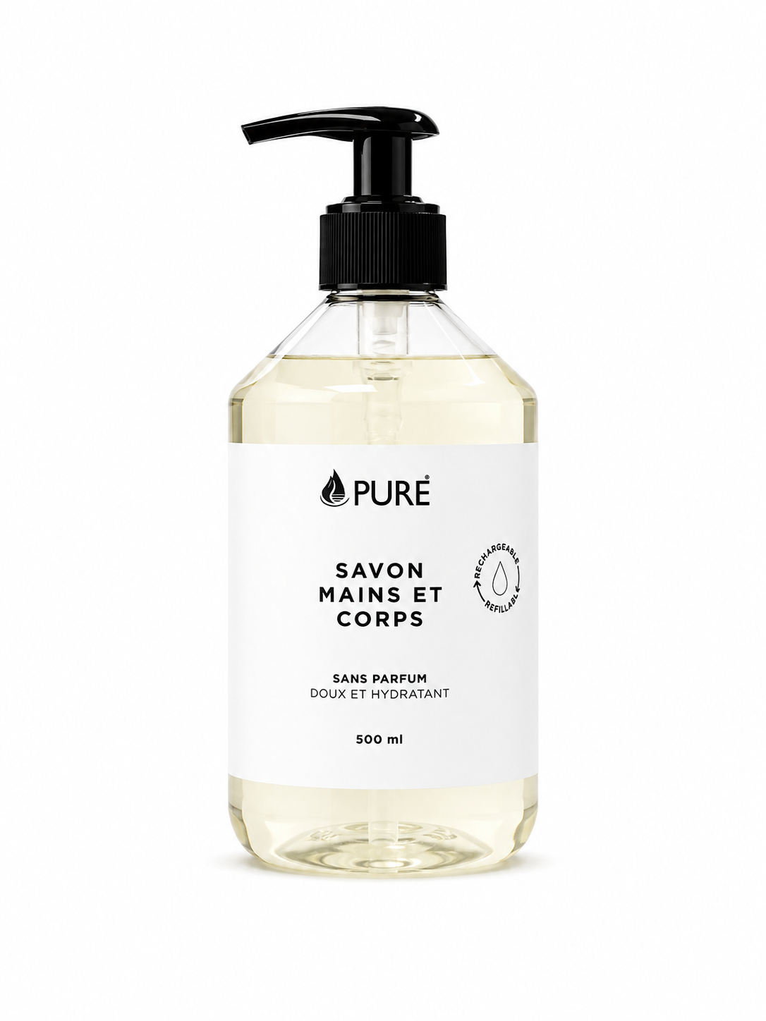 Savon mains et corps - Sans parfum (2 formats) - Pure