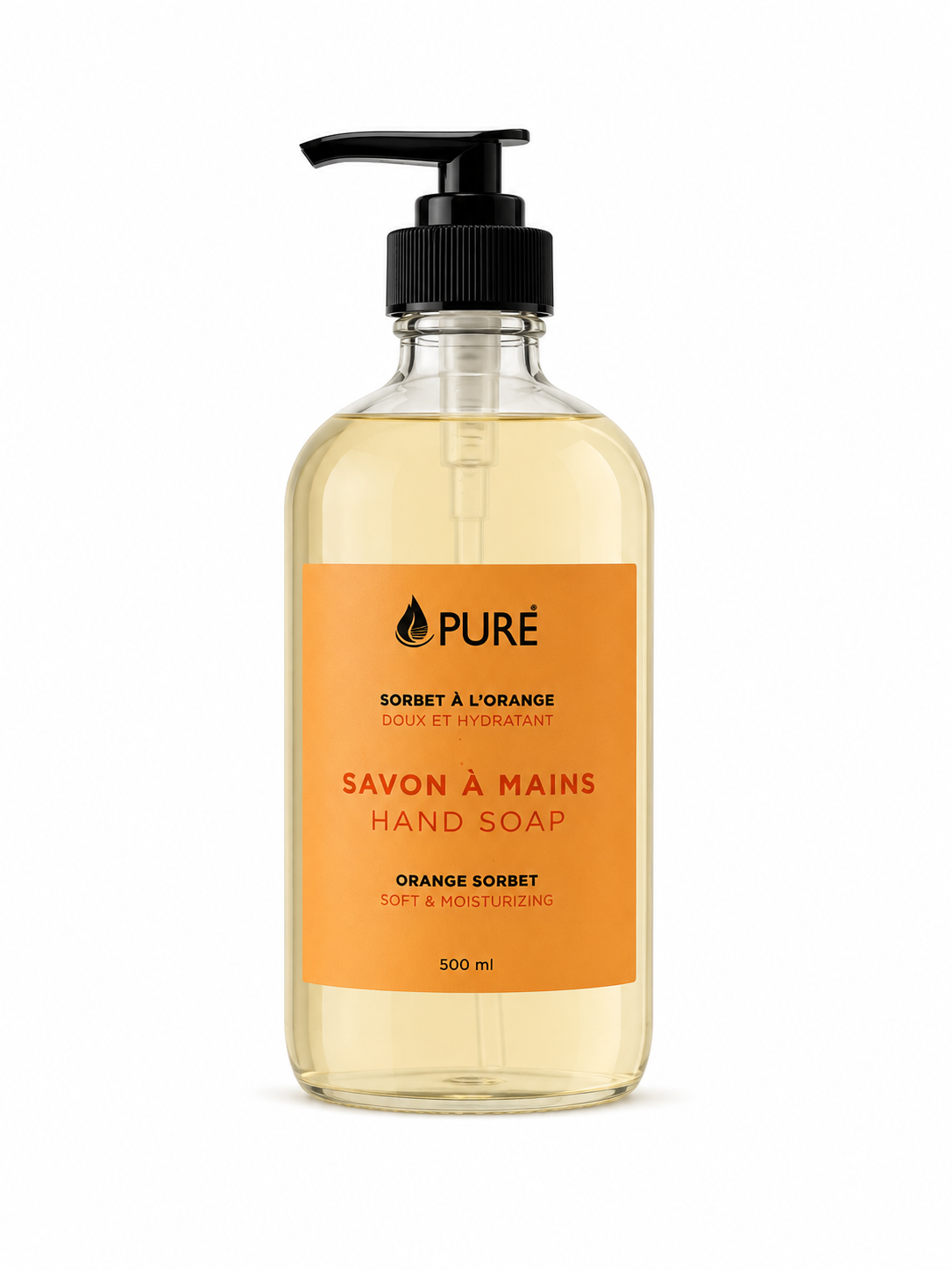 Savons à mains - Sorbet à l'orange (500ml) - Pure