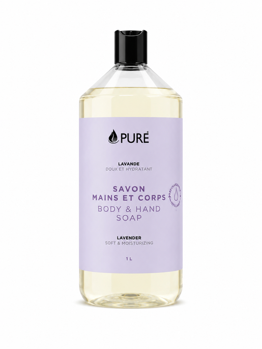Savon mains et corps - Lavande (2 formats) - Pure