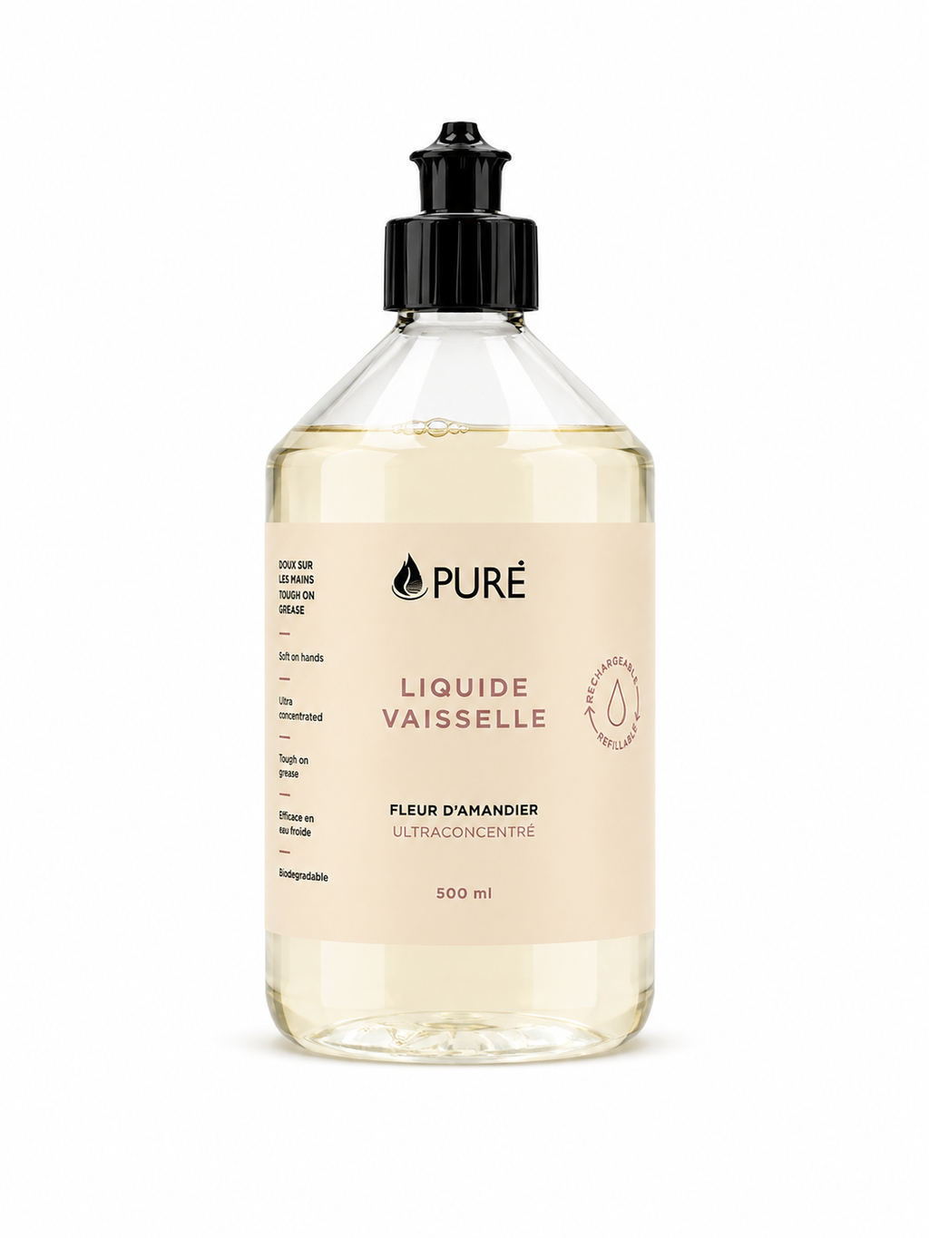 Liquide vaisselle - Fleur d'amandier (2 formats) - Pure