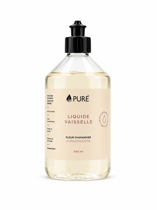Liquide vaisselle - Fleur d'amandier (2 formats) - Pure