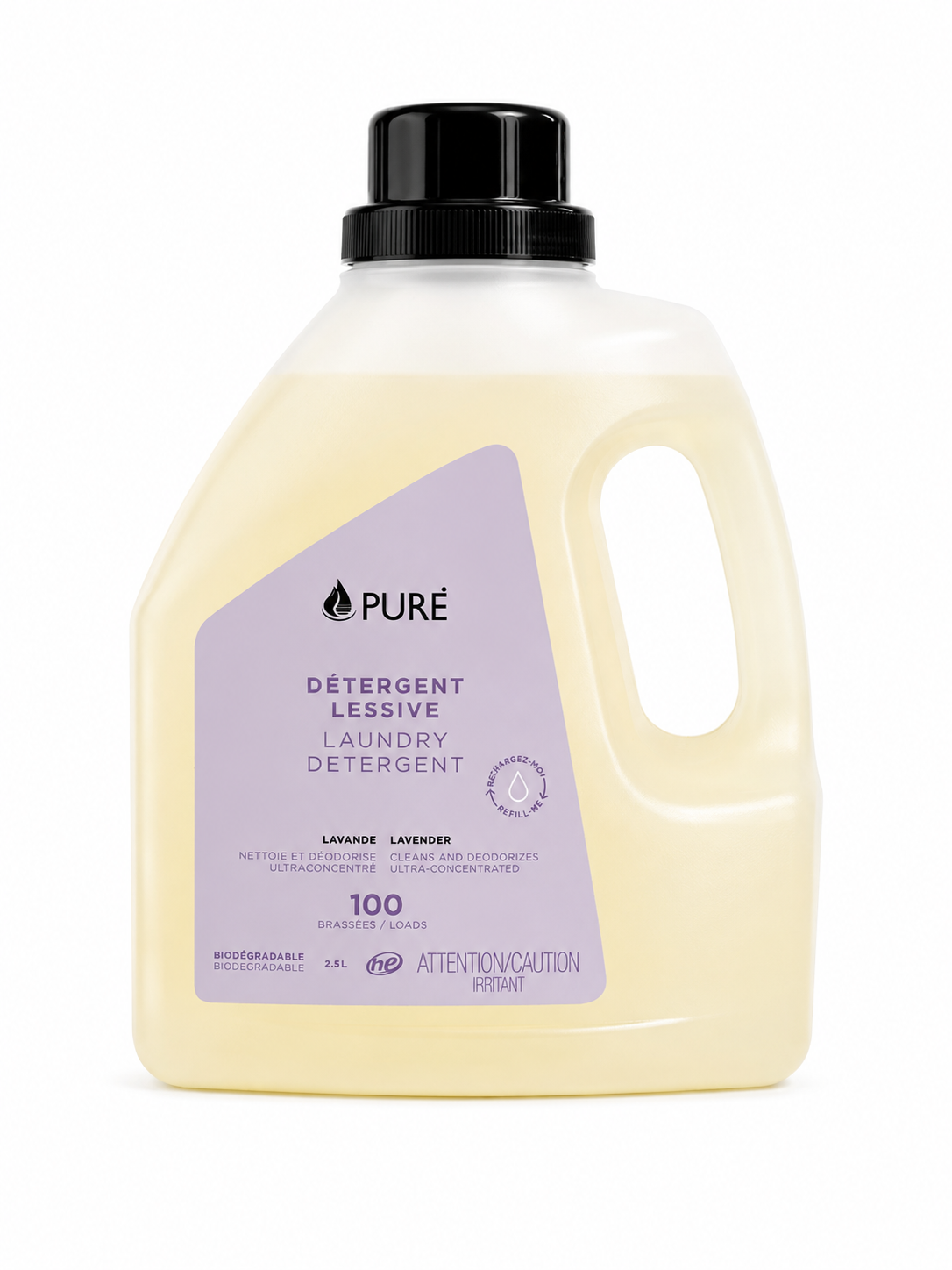 Détergent à lessive - 2,5L (5 arômes) - Pure
