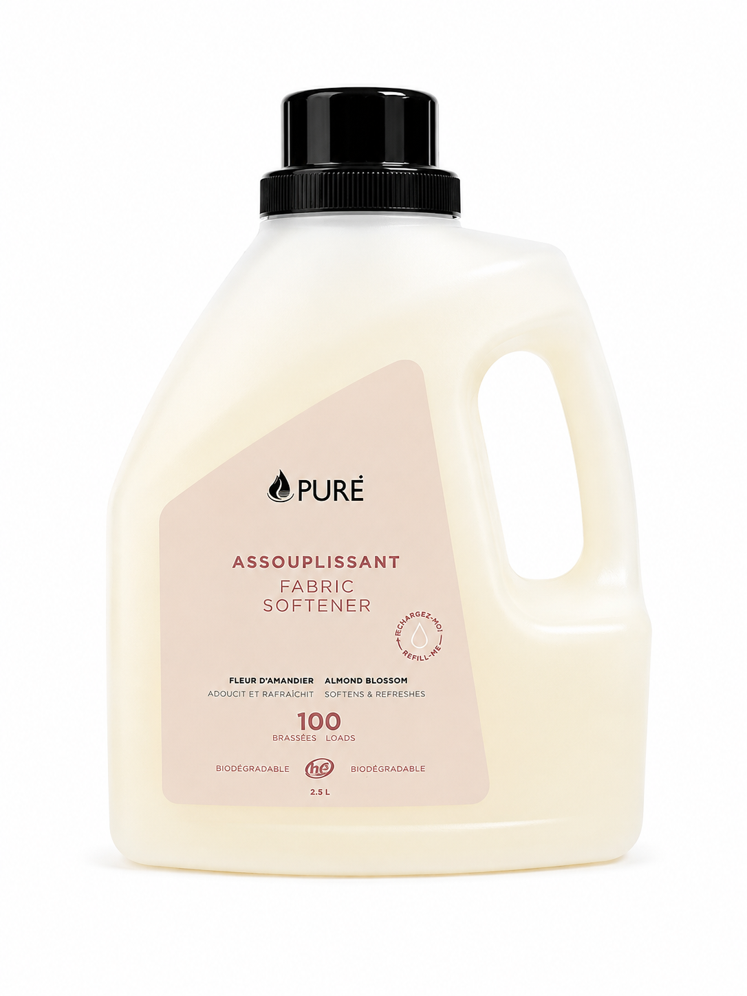 Assouplissant à tissus - 2,5L (3 arômes) - Pure