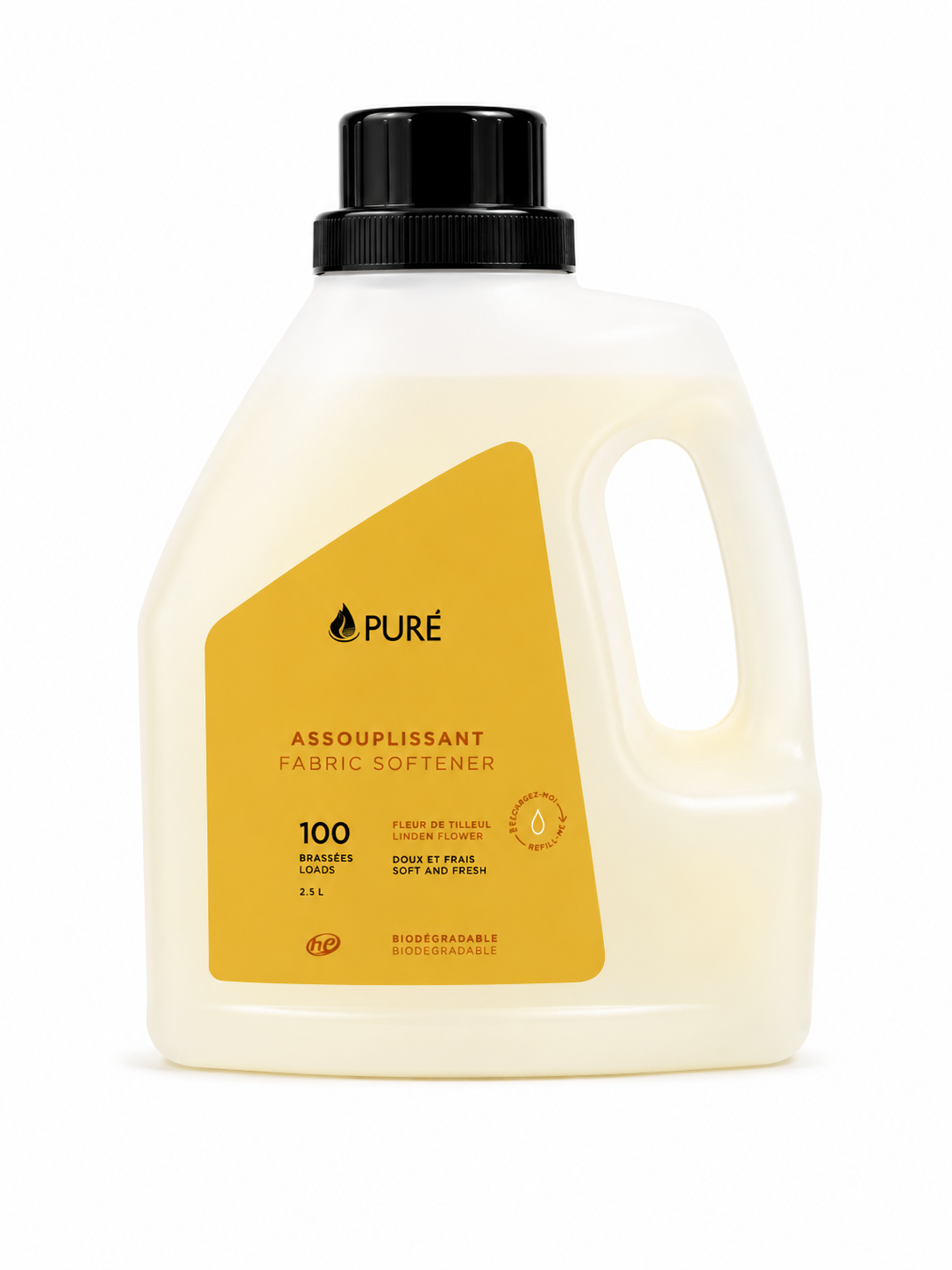 Assouplissant à tissus - 2,5L (3 arômes) - Pure