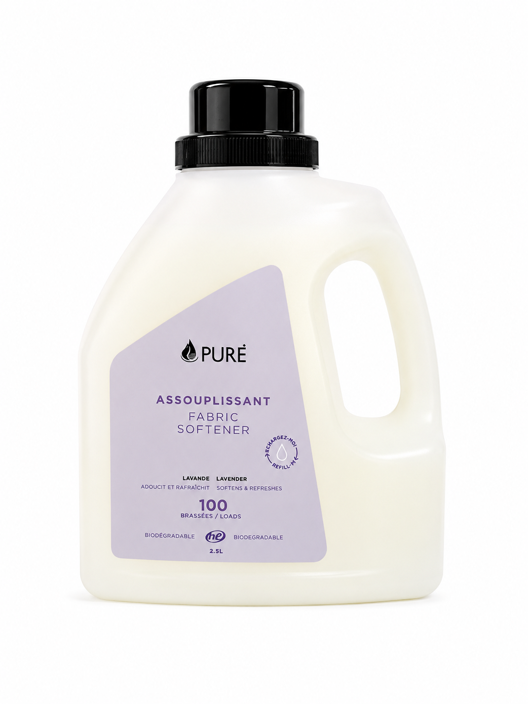 Assouplissant à tissus - 2,5L (3 arômes) - Pure