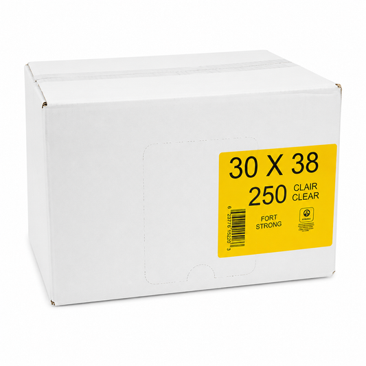 Clear refuse bags - 30x38 HEAVY DUTY - Case 250