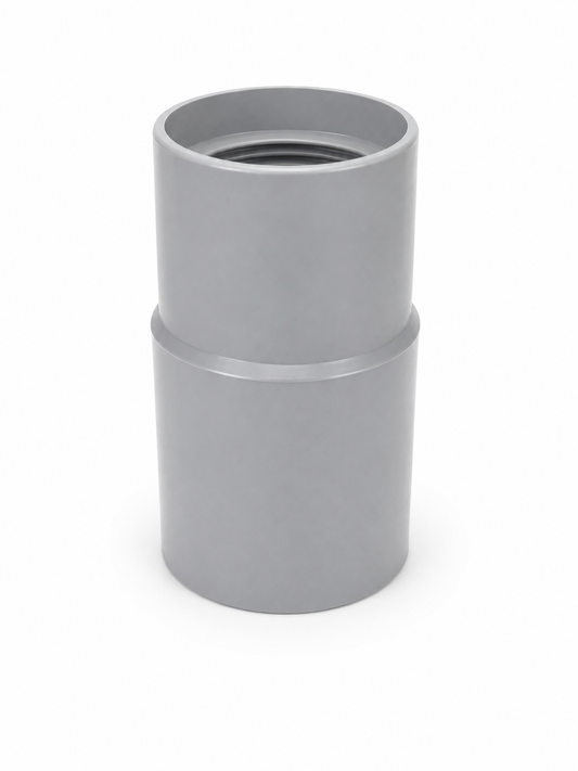 Hose Barb 1.75 in to Tool 1.5 in - Gray (Length 2 in)