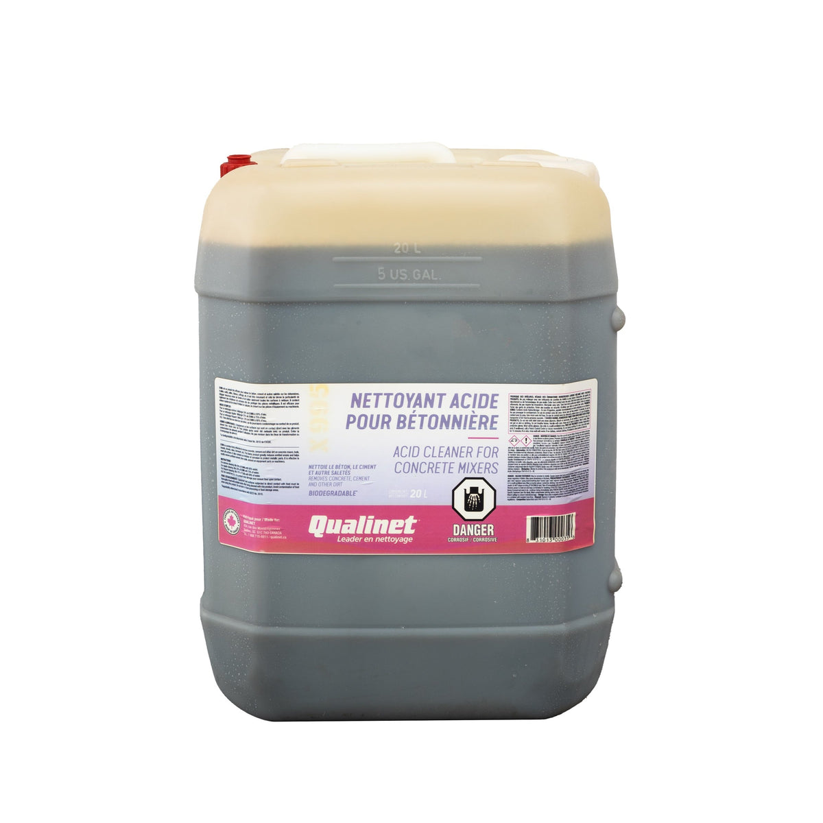 Acid cleaner for concrete mixer U995, 20L - Qualinet