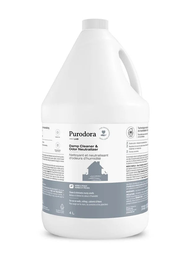 Nettoyant et neutralisant d'odeurs d'humidité à diluer (2 formats) - Purodora