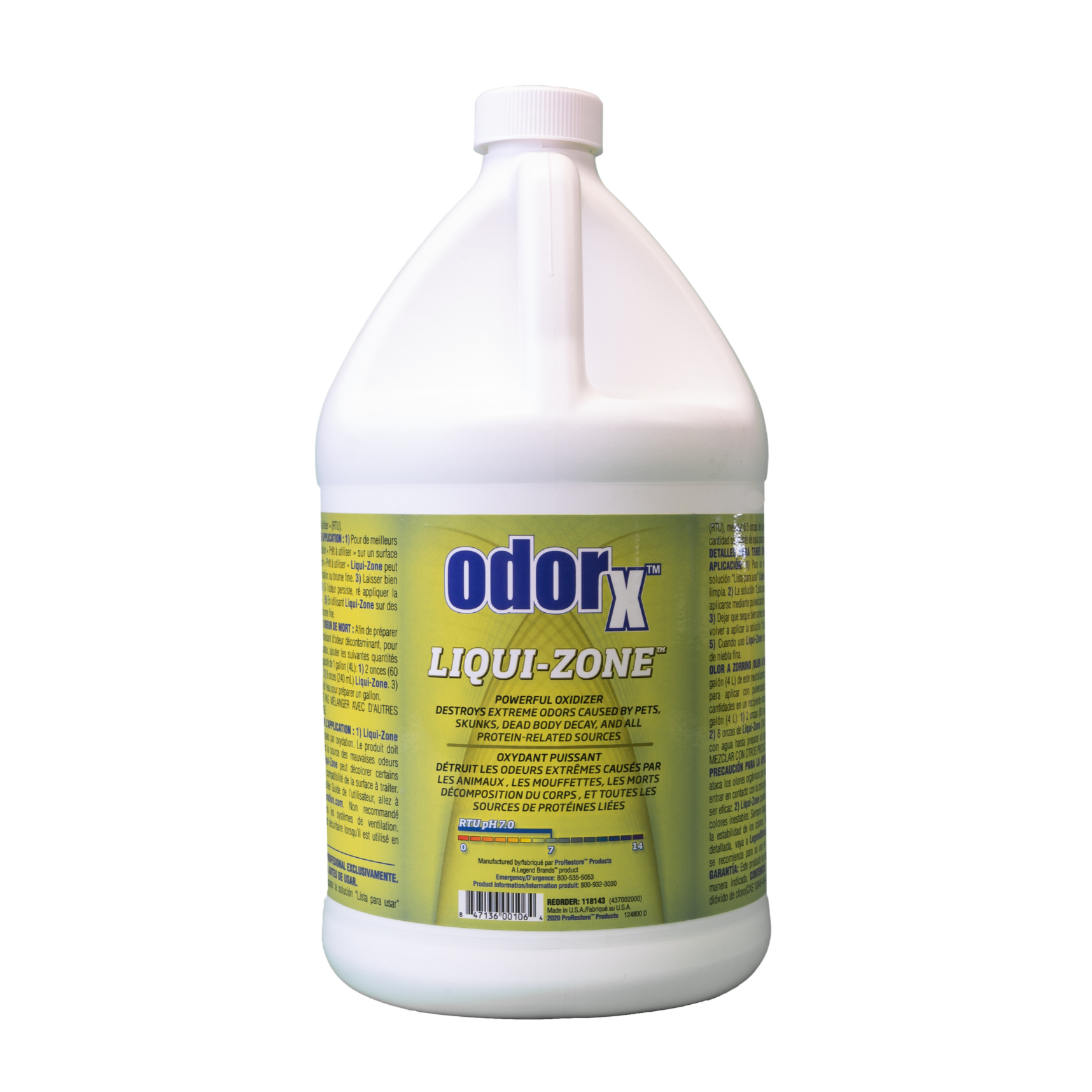 liqui-zone destructeur odeur puissant oxydant mouffettes morts animaux odorx