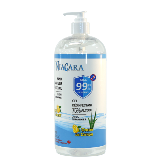 Lemon Hand Sanitizer (2 sizes) – Gel – Niagara
