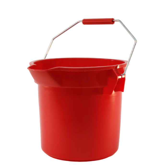 13.2L Round Bucket (Boiler), Red - Rubbermaid