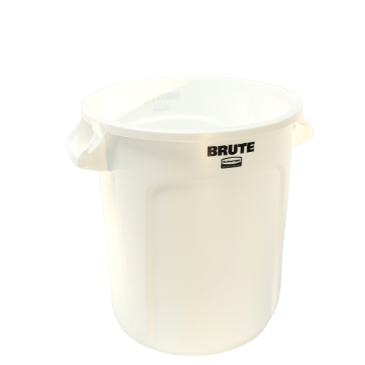 Brute series white trash can, various sizes - Rubbermaid