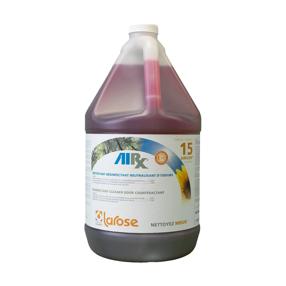 Nettoyant, désinfectant, neutralisant d'odeur AIRX15 - La Rose